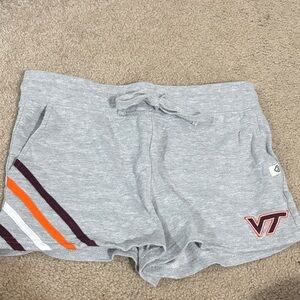 Colosseum Gray Lounge Shorts with VT Logo